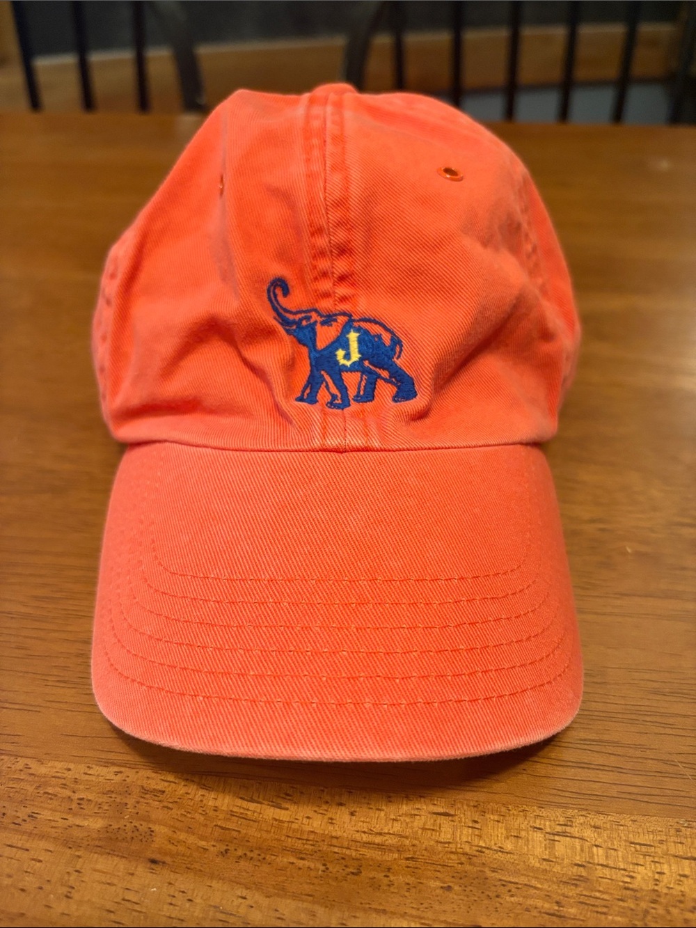 Vintage 90’s GAP Jaipur Elephant Hat. Orange Retro Old Gap Collectible.